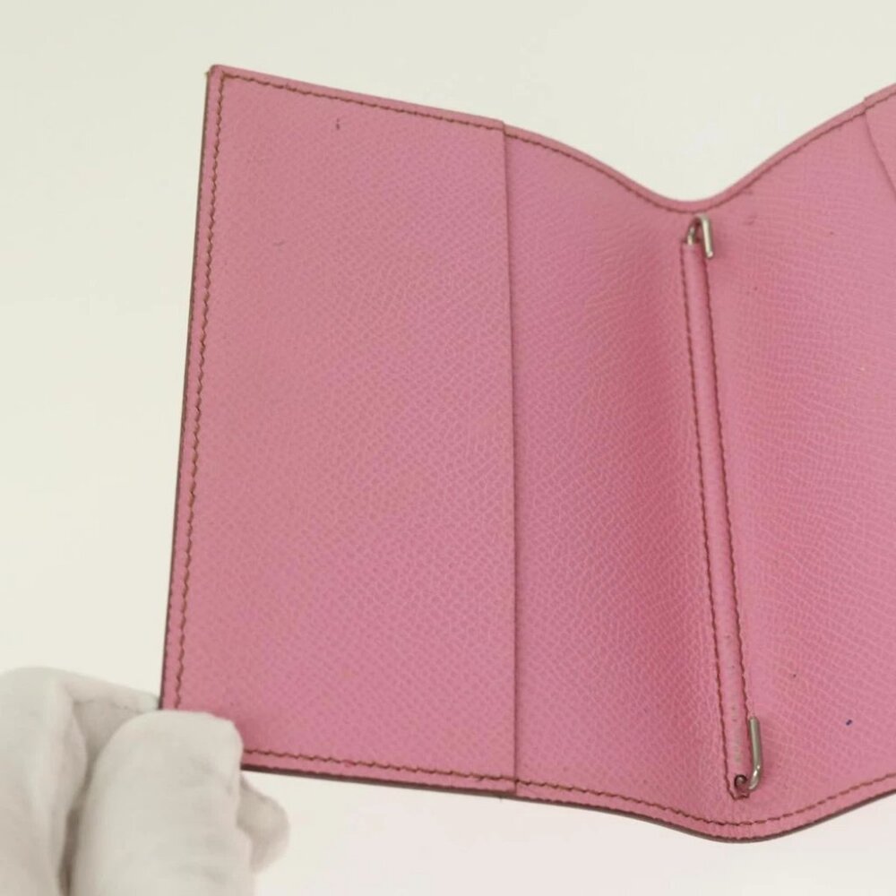 HERMES Agenda PM Day Planner Cover Epsom Leather Pink Auth 87806 - Picture 10 of 14
